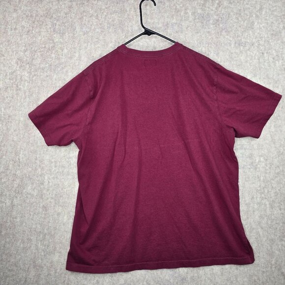 L.L.Bean Mens All-Weather Gear T-Shirt XL Reg Maroon - Picture 2 of 6